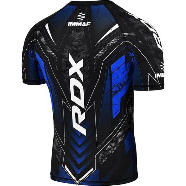 RDX Sports COMPRESSION SHIRT HALF SLEEVES IMMAF-1-BLUE