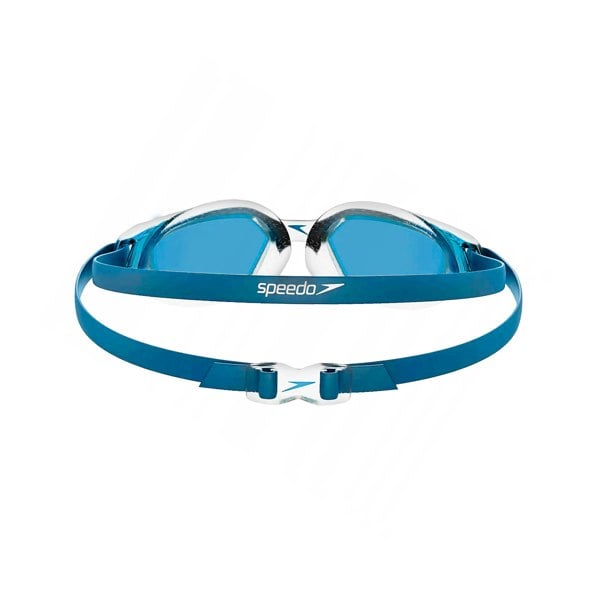 Speedo Unisex Adult Hydropulse Smoke Swimming Goggles - Blue/Silver