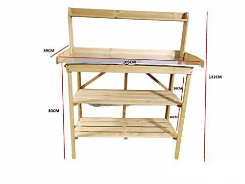 HYGRAD BUILT TO SURVIVE Large Wooden Planting Table Practical Garden Work Bench Station Flower& Plants Organiser By HYGRAD®