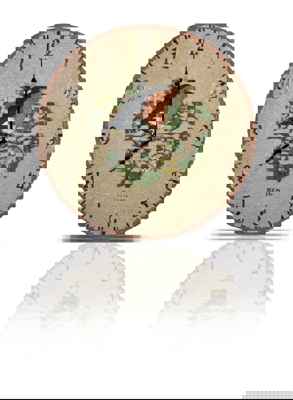 St Helens 12" Robin Design Garden Wall Clock MED