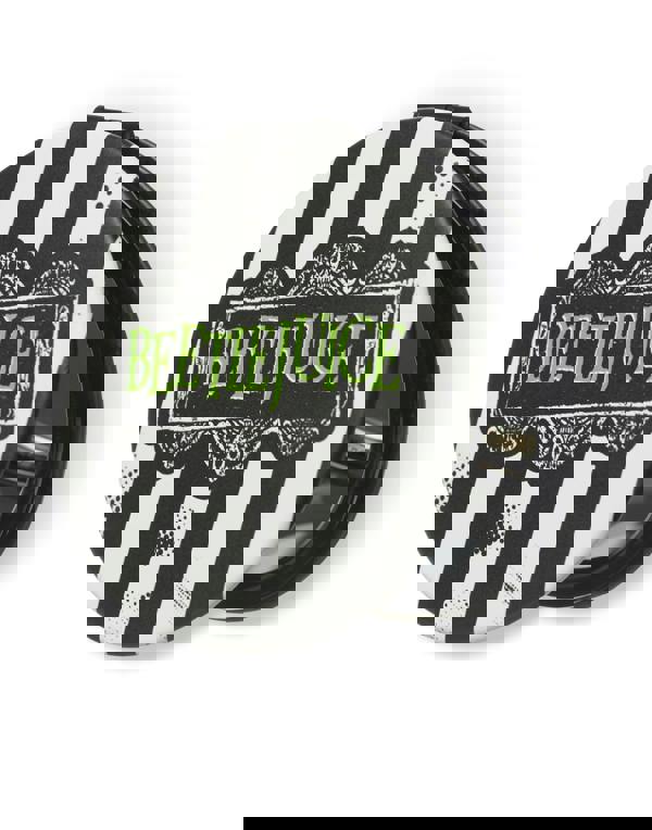 Beetlejuice Womens Multicoloured Stripey Logo Makeup Bag (One Size)