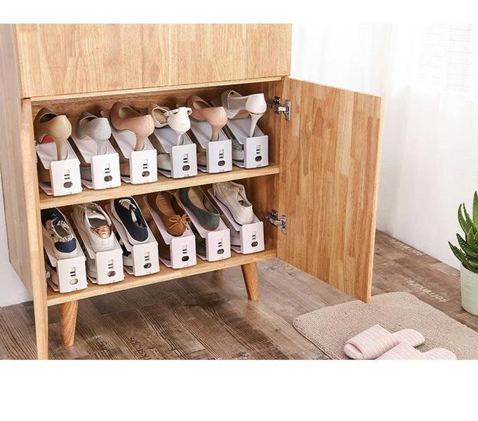 HYGRAD BUILT TO SURVIVE 12x Shoe Slots Organizer Wardrobe Stacker Space Saver Rack Holder Adjustable UK