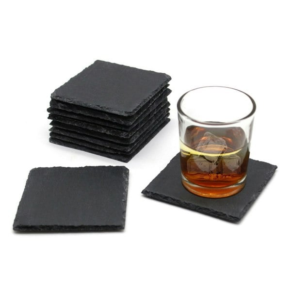 slate coasters square 10cm bulk wholesale