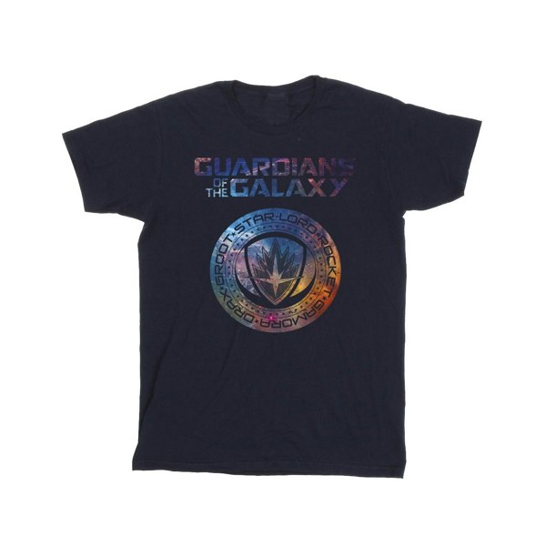 Marvel Boys Guardians Of The Galaxy Stars Fill Logo T-Shirt - Navy Blue