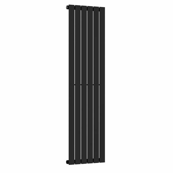 MYHOMEWARE Black 452 x 1600 mm Modern Vertical Flat Panel Designer Radiator Single Panel Radiator Heater