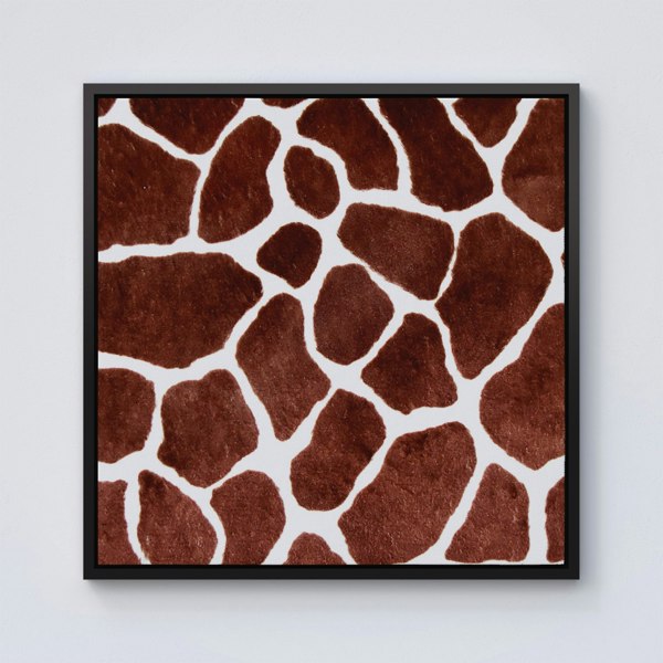 Warren Reed Giraffe Spots Print Framed Canvas