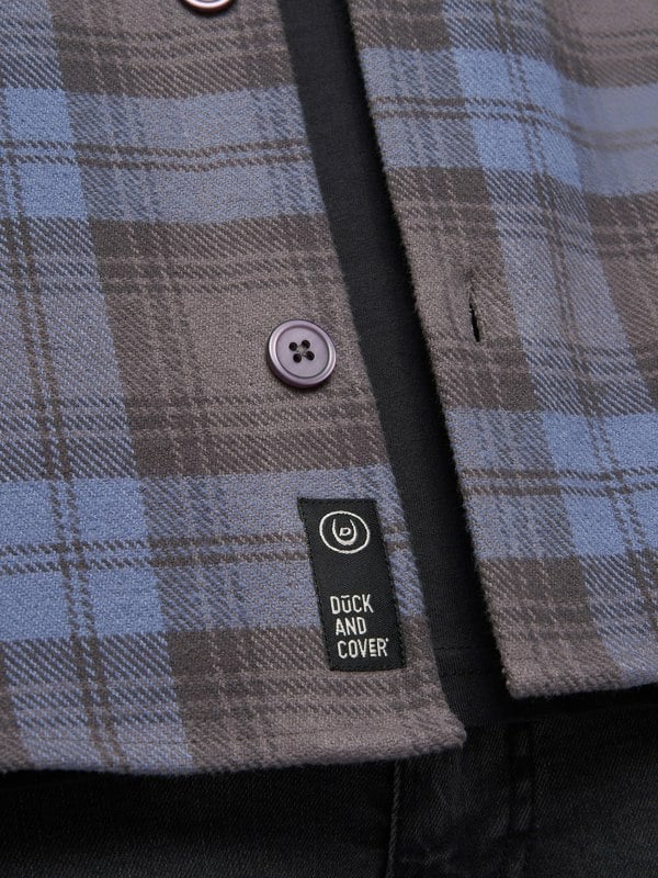 Duck and Cover Willington Overshirt Blue Check