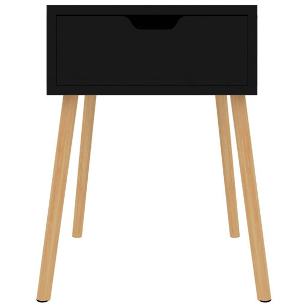 Berkfield Bedside Cabinet High Gloss Black 40x40x56 cm Engineered Wood
