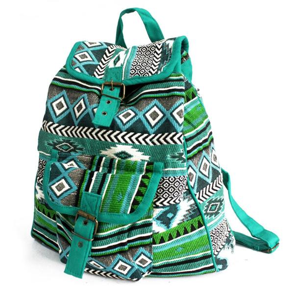Serano Jacquard Bag - Teal Backpack
