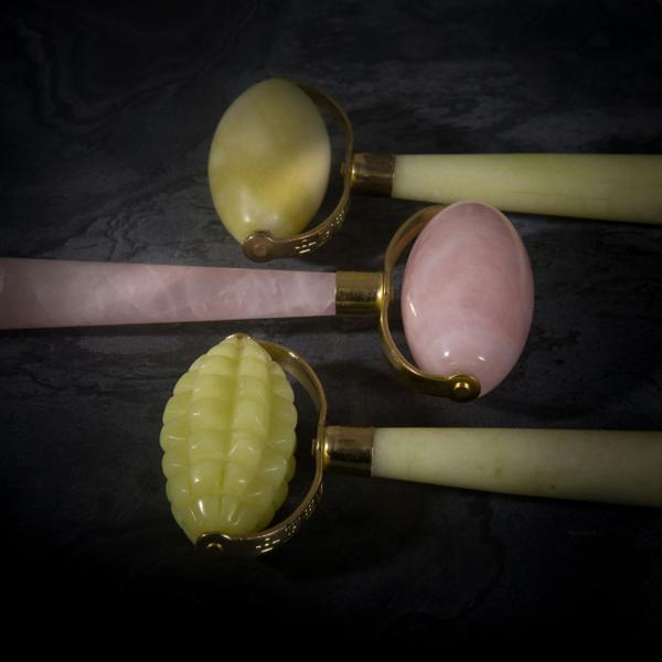 White Lotus Beauty Intensive Jade Roller - Natural Chemical Free Crystal in a Signature Silk Lined Box
