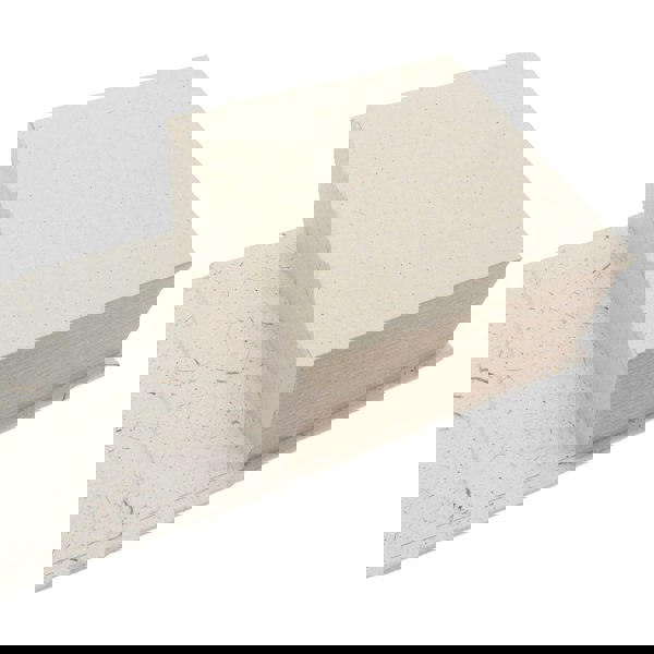 The Elephant Dung Memo Block features plain, square, beige memo sheets on an open beige cover, adding an eco-friendly touch with their unique composition.