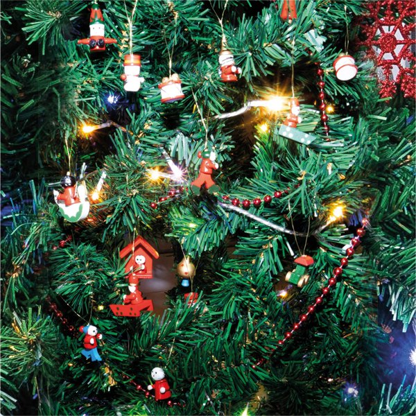 St Helens Wooden Hanging Decorations - 20 Pack