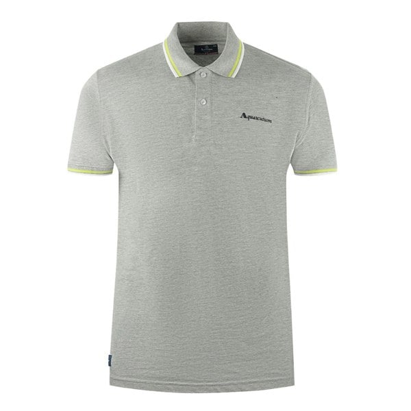 Aquascutum Twin Tipped Collar Polo Shirt - Grey