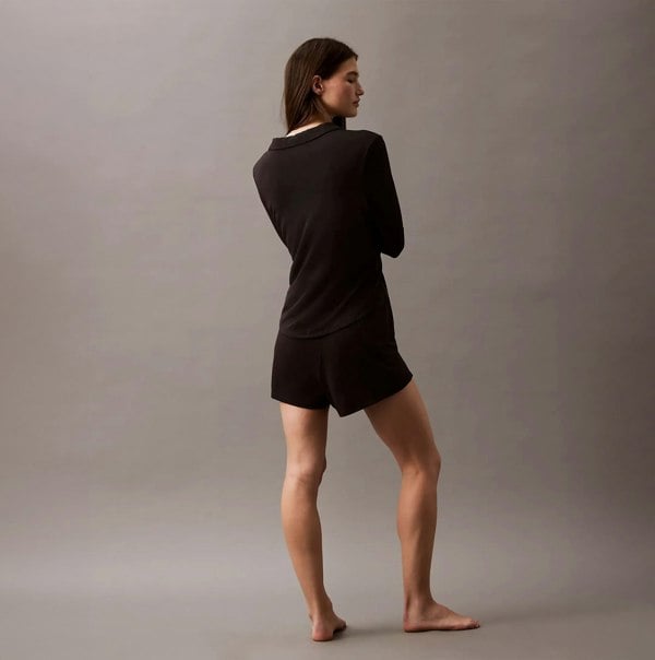 Calvin Klein ULTRA SOFT MODAL Womens Lounge Shorts Black