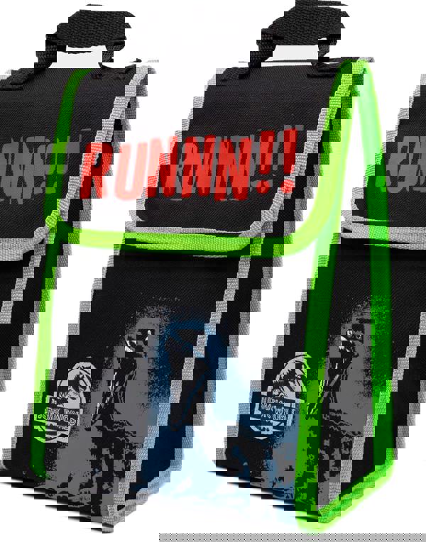 Jurassic World Boys Black Logo 4 Piece Backpack Set (One Size)