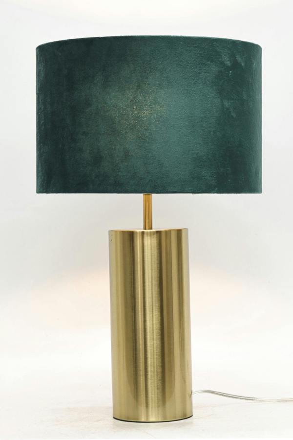 Ziva Large Dark Green Touch Table Lamp