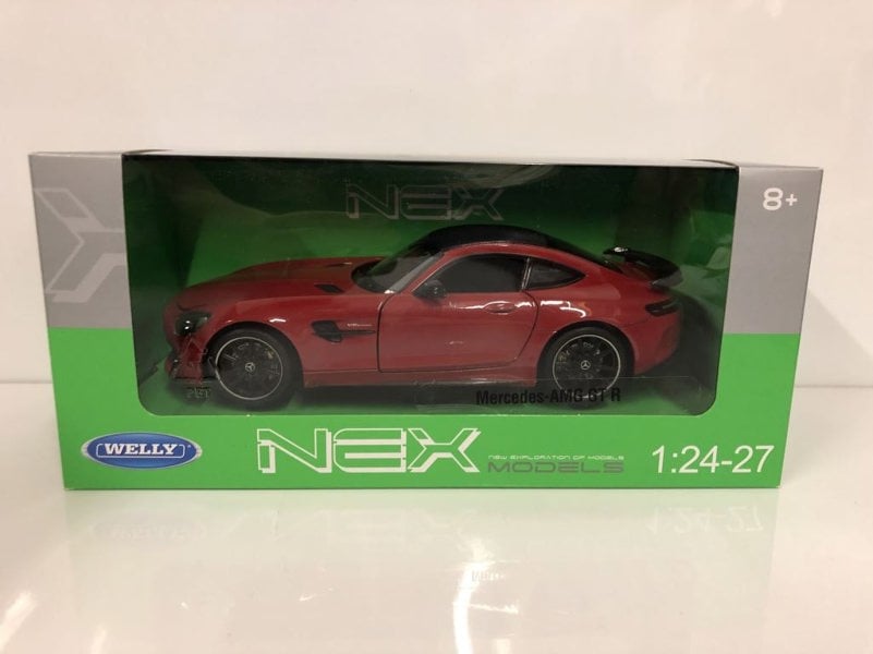 2017 mercedes amg gtr red 1:24 27 scale welly 24081r