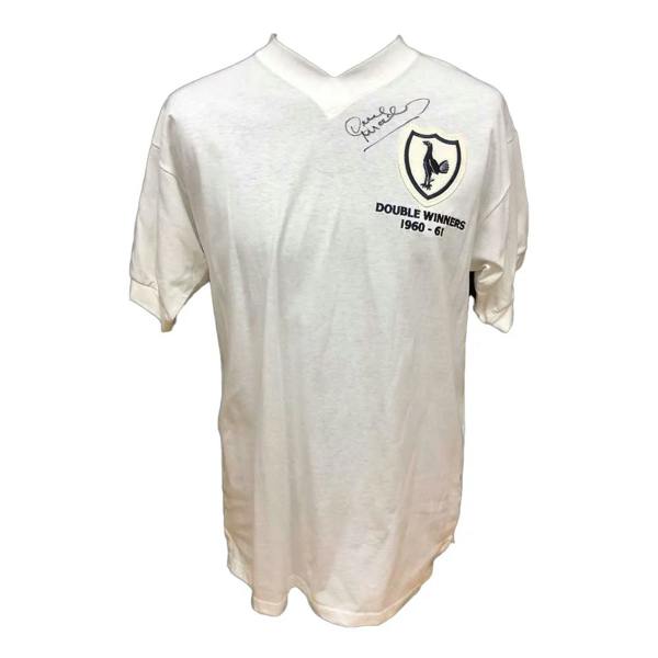 Unbranded Dave Mackay signed 1961 Double Winners shirt — Framed