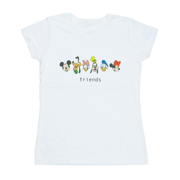 Disney Womens/Ladies Mickey Mouse And Friends Cotton T-Shirt - White