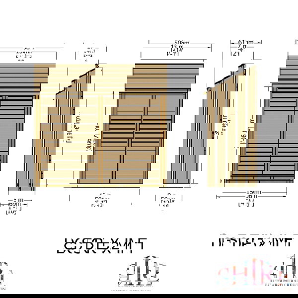 Shire Small Log Store 1506 x 569mm (5x2) - Best Shed
