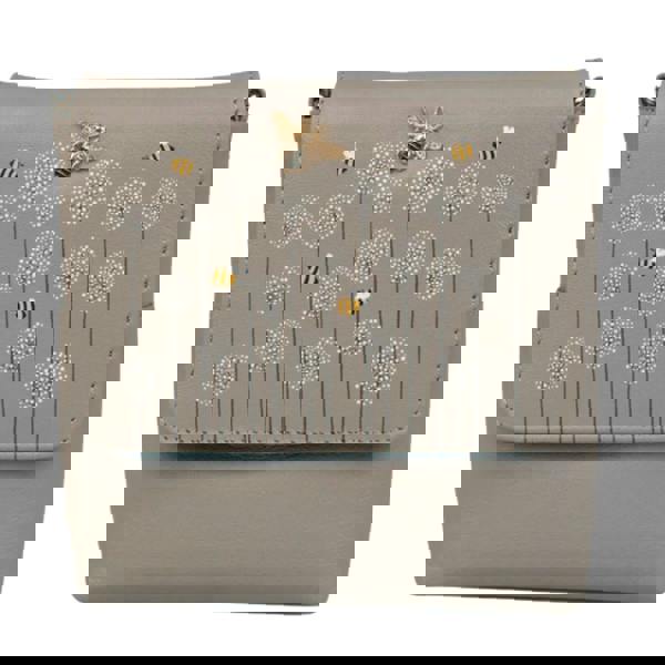 Mala Leather Moonflower Bee Small Crossbody Soft Leather Bag