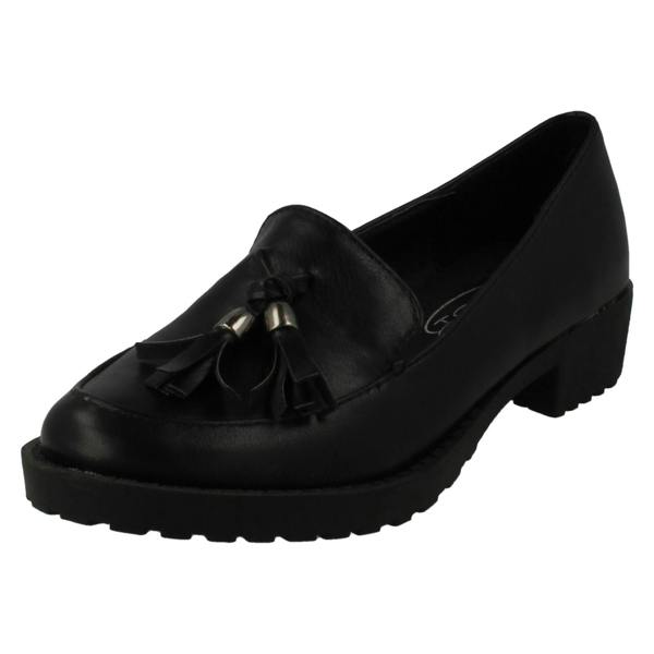 Spot On Girls Spot On Tassel Trim Loafer Flat
