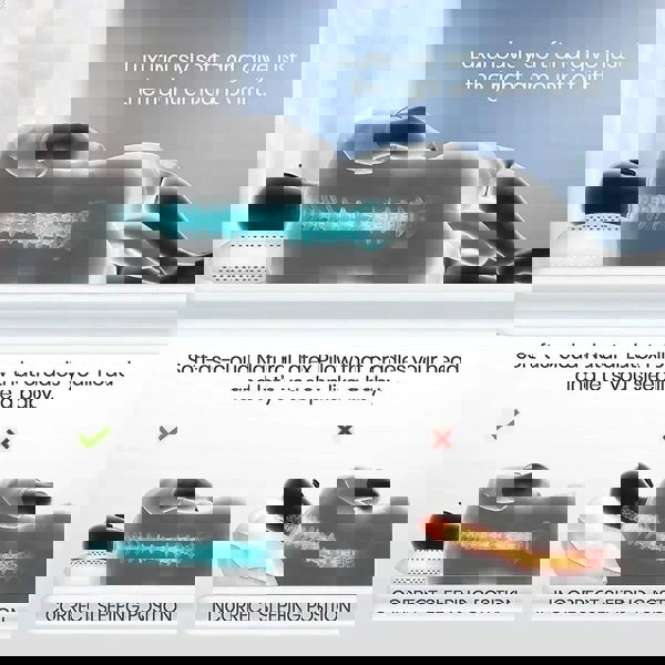 Anyhouz Orthopedic Pillows Beige for Neck Pain Relieve Comfortable and Breathable for Cervical Health Care 70*40*14cm