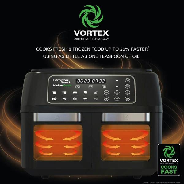 Hamilton Beach VisionCook 11L Digital Dual Air Fryer Oven - Hamilton Beach UK