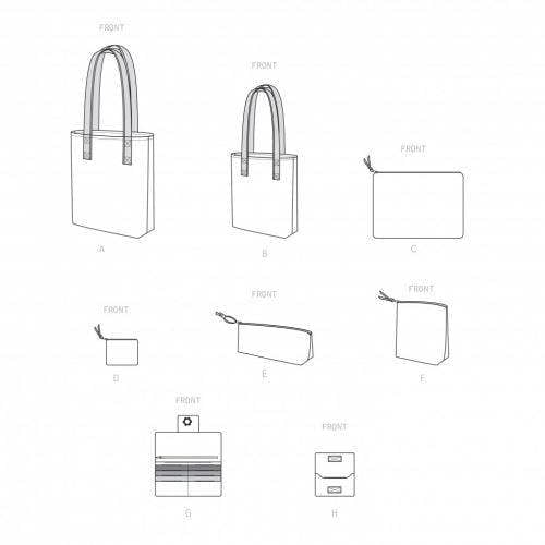 Simplicity Sewing Pattern 9408, Bags OS (One Size) - Easy