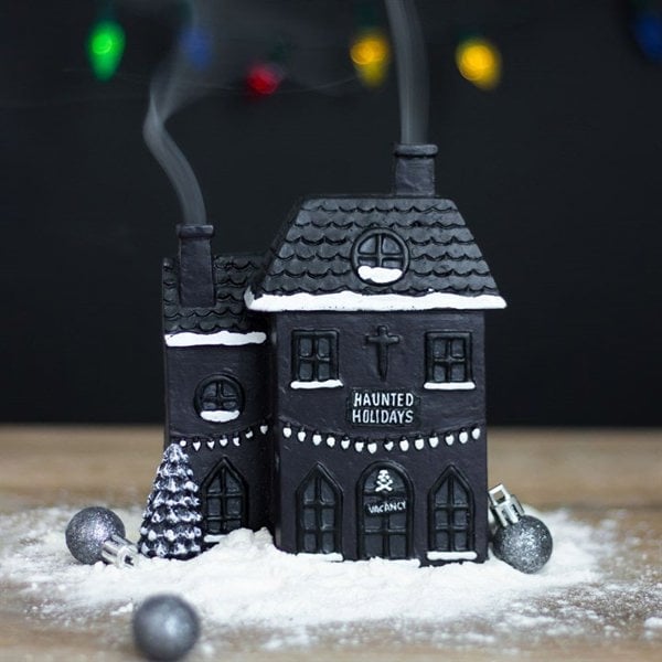 Serano Haunted Holiday House Incense Cone Burner