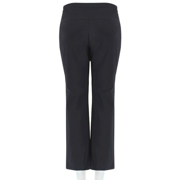 Giles bootcut cropped trousers in a luxurious black fabric
