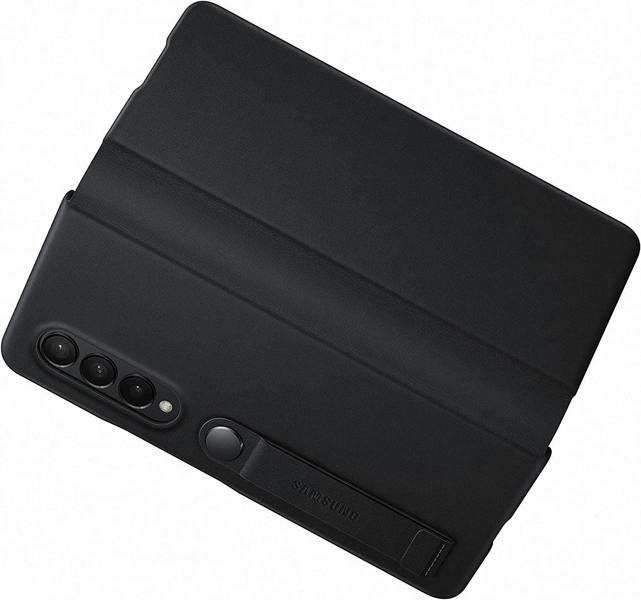 Samsung Galaxy Z Fold 3 Leather Flip Cover Black - EF-FF926LBEGWW