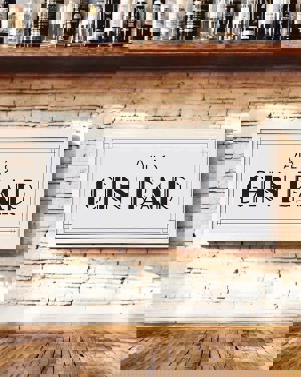 Personalised Gin Bar Wall Art Print - Custom Framed Boozy Decor