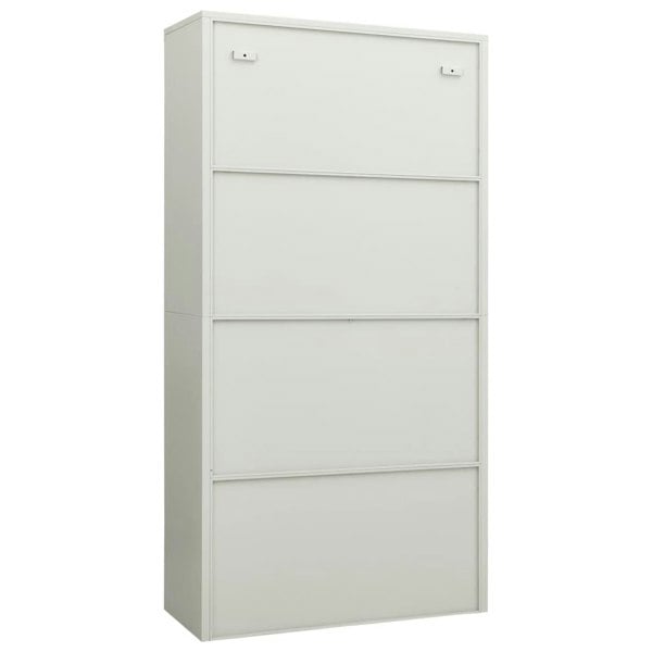 Berkfield Locker Cabinet Light Grey 90x40x180 cm Steel