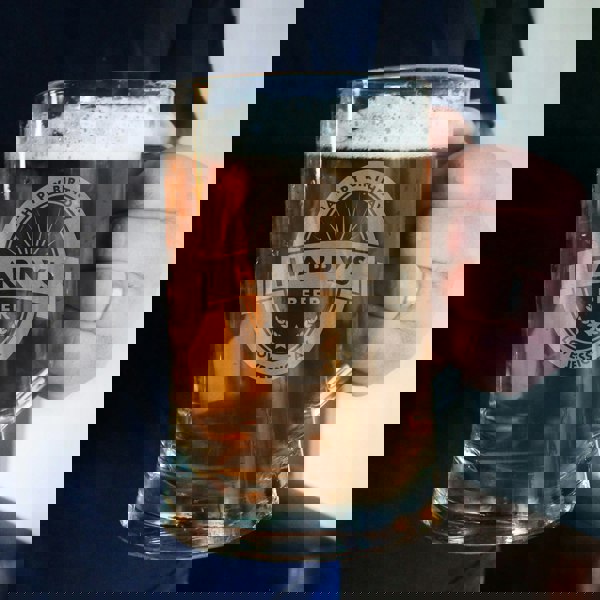 Personalised Memento Company Personalised Beer Label Pint Stern Tankard