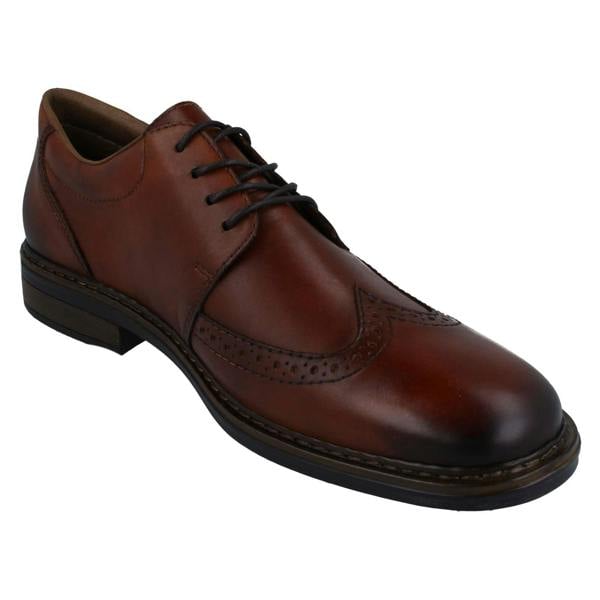 Rieker Mens Rieker Brogue Lace Up Shoes 17620