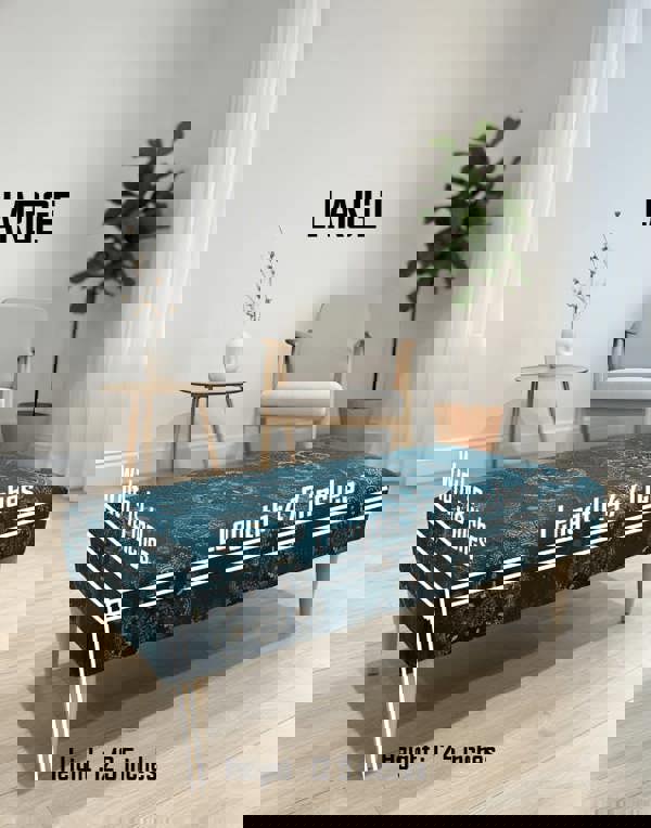 PREMIUM LOOP FLORAL GREEN PATTERN FOOTSTOOL CIRCLE BENCH COFFEE TABLE - ISTOOLS