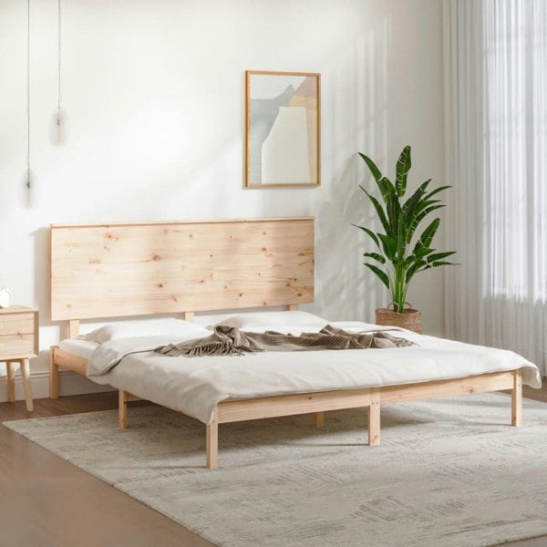 Berkfield Bed Frame Solid Wood 150x200 cm King Size