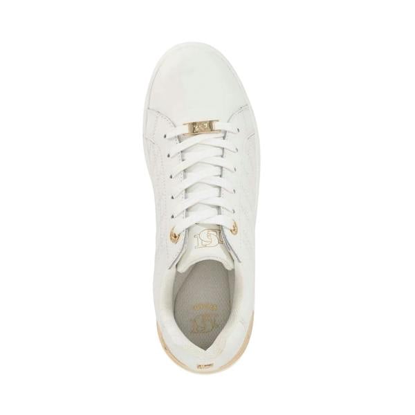 Dune London Womens/Ladies Elba Suede Platform Trainers - White - 