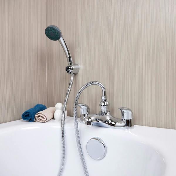 Flode Boden | Bath Shower Mixer | Including Handset and Holder | Chrome