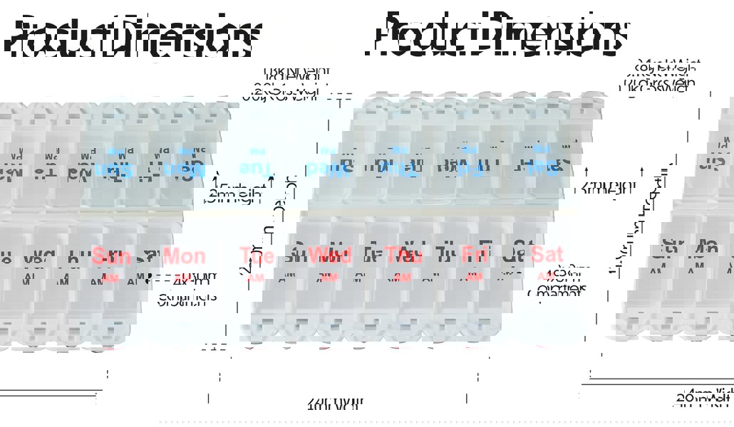 Aidapt Deluxe Pill Organiser