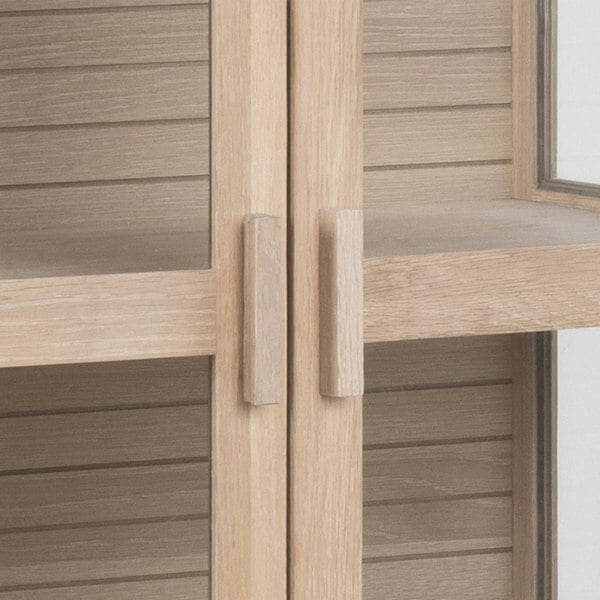 Furniture To Go Linley Display Cabinet in White Oak