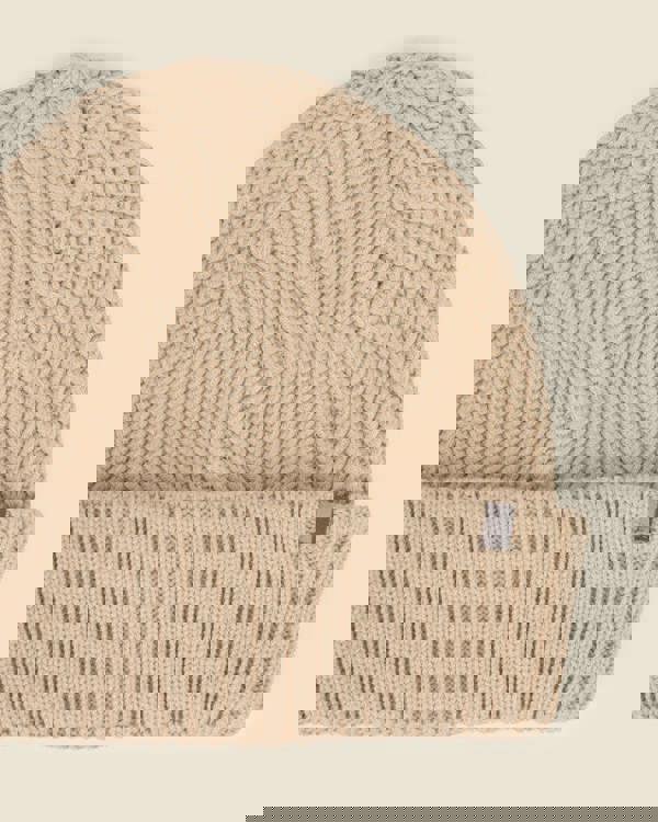 Larsson & Co Stone & Sage 2 Pack Knitted Beanie Hat