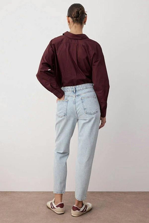 WOVCOR High Waist Mom Jeans