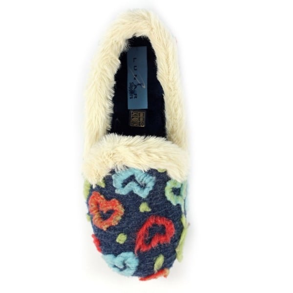 Lunar Womens Truffle Slippers - Navy