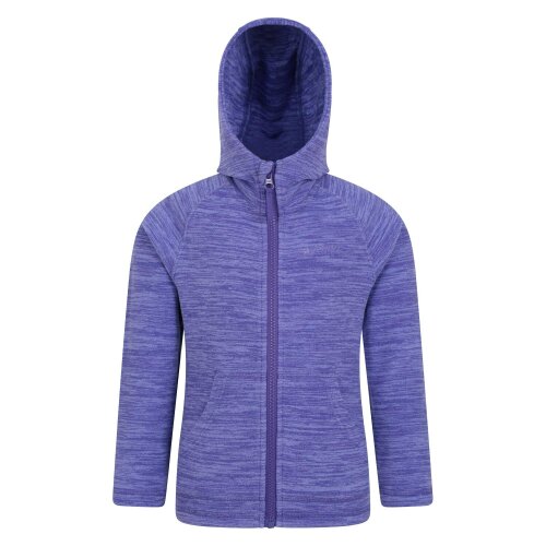 Mountain Warehouse Childrens/Kids Snowdonia II Full Zip Hoodie - Purple - Purple - 100% Polyester