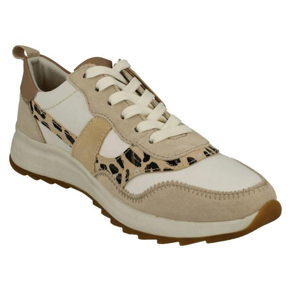 Clarks Ladies Clarks Retro Detailed MI-X EVA Lace Up Trainers DashLite Jazz