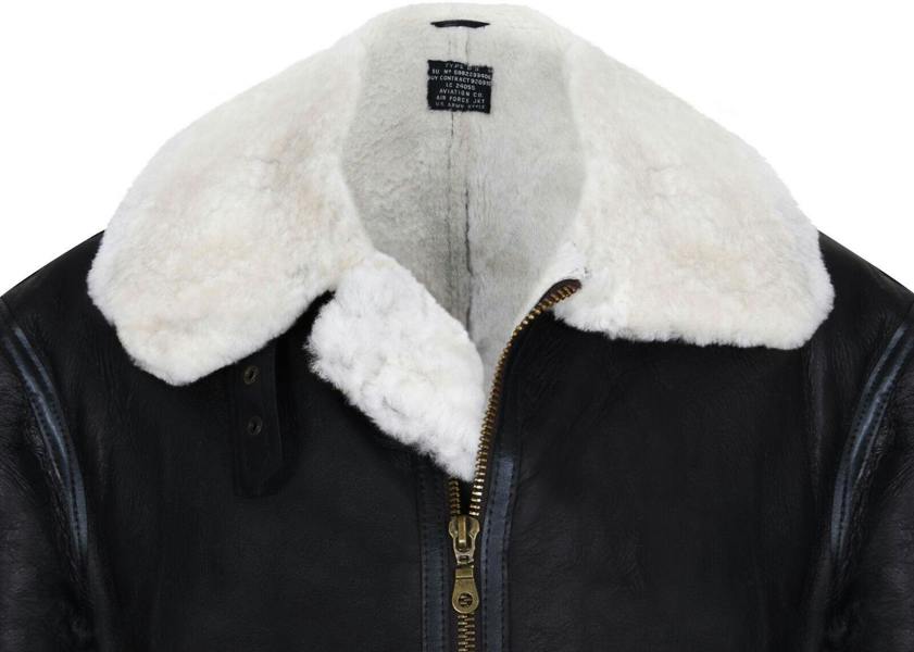 Infinity Leather Mens B3 Aviator Real Sheepskin Leather Flying Jacket-Oxford
