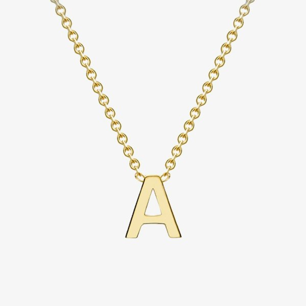 T. H. Baker 9ct Yellow Gold Mini Initial A Necklace 1.19.0150