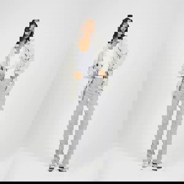 Brave Soul Grey Zip Through Polar Fleece Hoodie - Grey Image 3